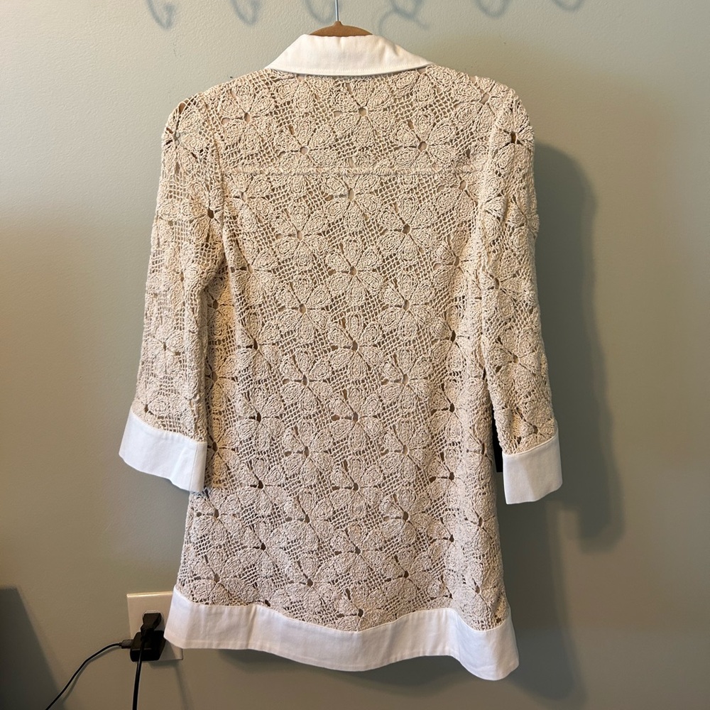 NWT Tuckernuck Tan Crochet Collier Dress - Picture 9 of 13